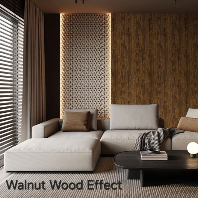 Walnut Wood Effect PVC Wall Panel