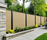 Khaki Composite Outdoor Fencing 180cm