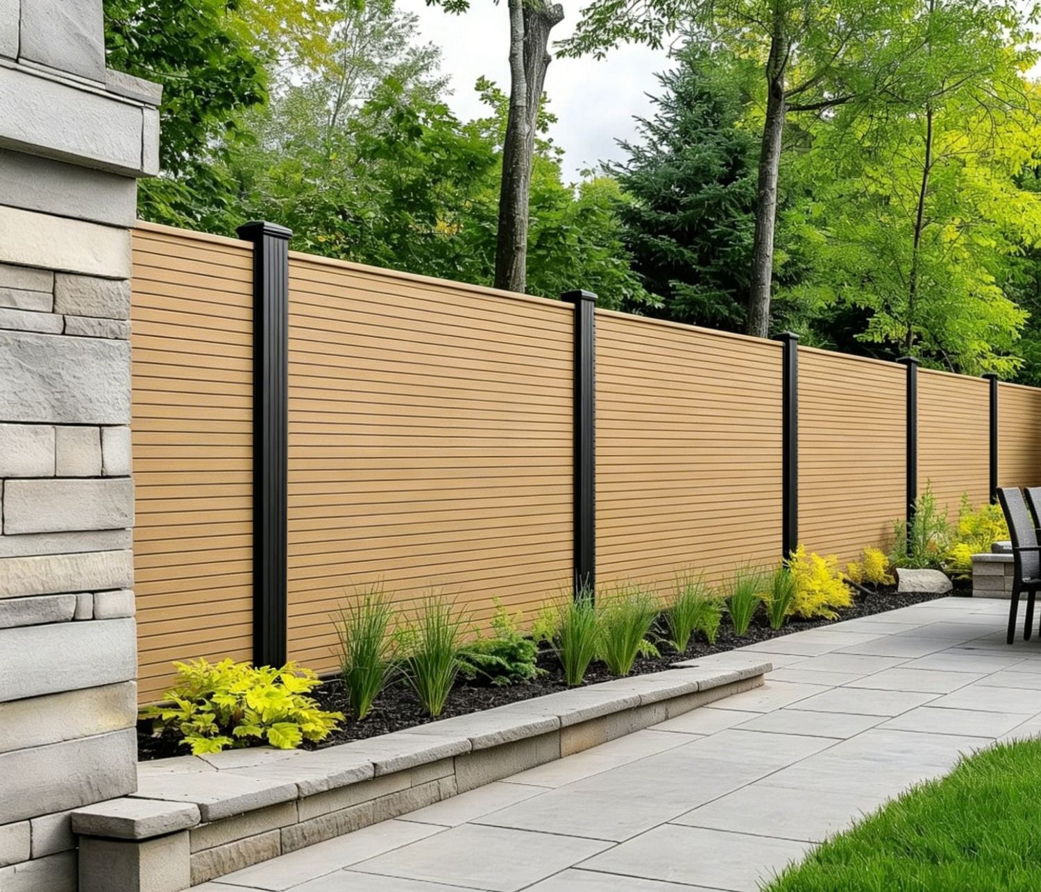 Oak 03 Composite Outdoor Fencing 180cm