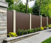 Dark Brown Composite Outdoor Fencing 180cm