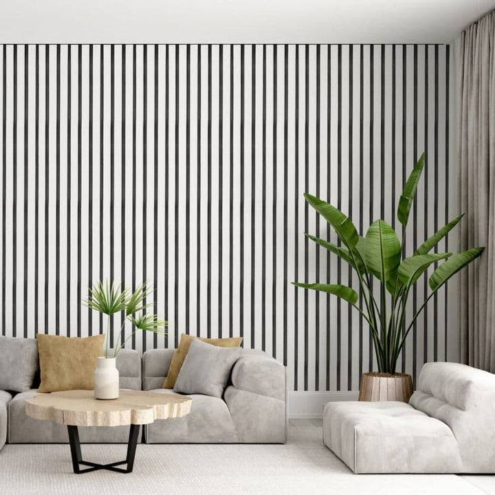 White Acoustic Indoor Wall Panels 60 x 240cm