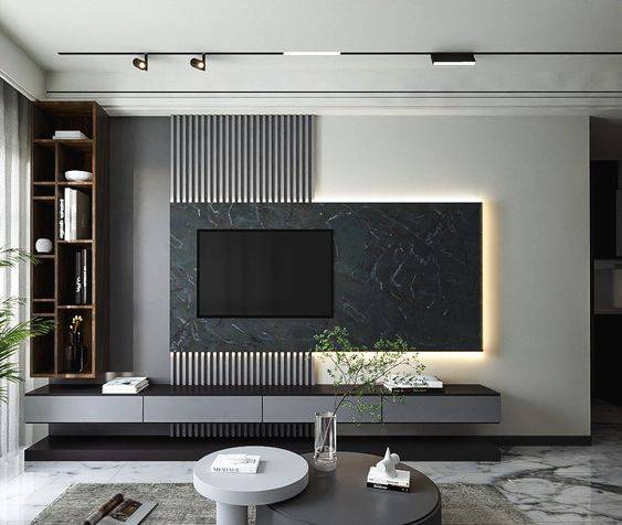Gold & Black Indoor PVC Marble Vein Effect Wall Panels 60 x 240cm