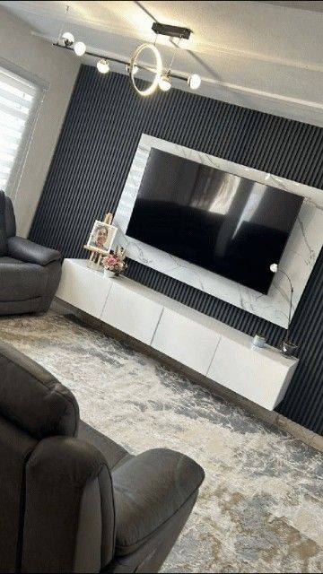 Black Wood Acoustic Wall Panel 60 x 240cm