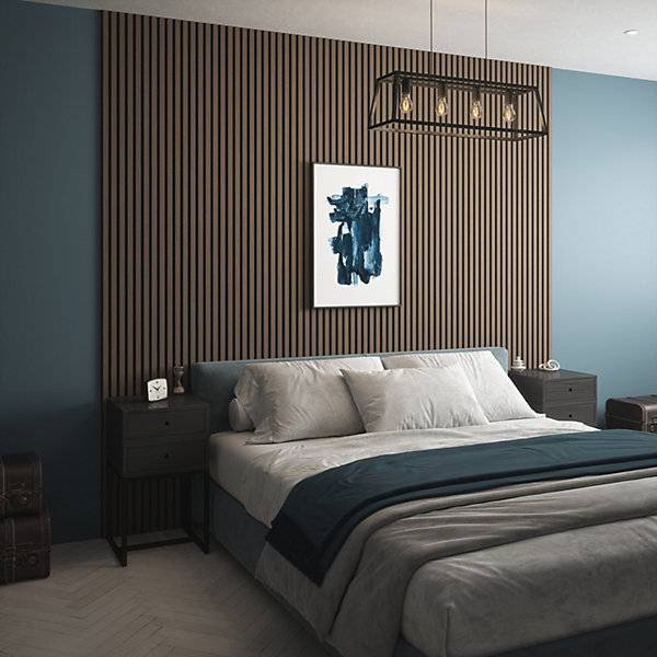 Walnut Acoustic Wall Panel 60 x 240cm
