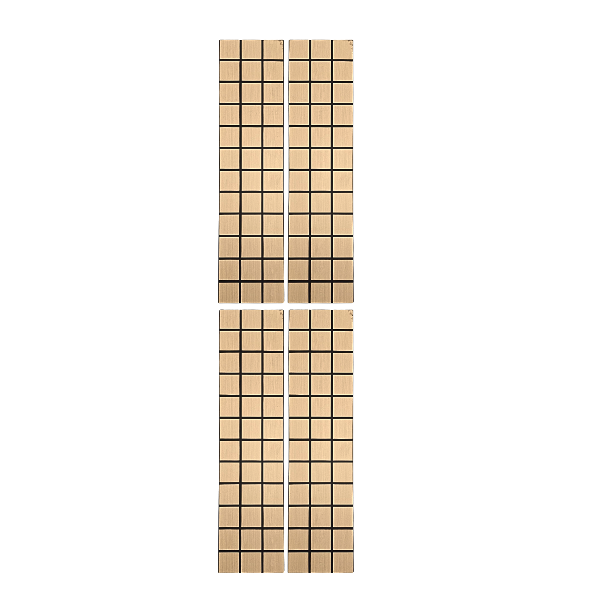 Superlightweight Grid- Self Adhesive Acoustic Wall Panels - 120cm x 30cm (4 pack)