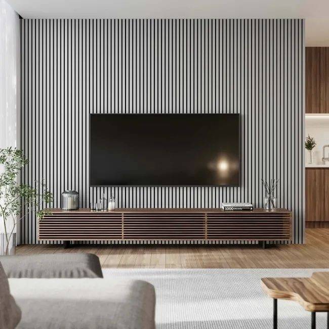 White Acoustic Indoor Wall Panels 60 x 240cm
